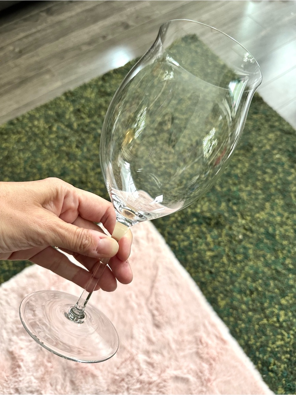 Vintage MAISON BIRKS Crystal 10” Grand Cru Red Wine Glass